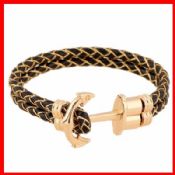 Brown Leather Braided Bracelet images