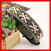 Cotton Rope Braided Leather Bracelet images