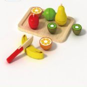 Cutting set Wooden kitchen toy images