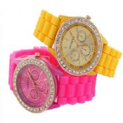 Montre de silicone diamant images