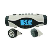 Digital LCD FM Raido Uhr mit Taschenlampe images
