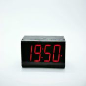 Relógio eletrônico superior com fm sou rádio bluetooth sem fio, alto-falante images
