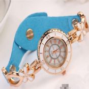 Elegant leather lady watch band images