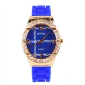 Fashion diamante silicone watch images