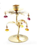 Gold Plated Crystals Candlestick images