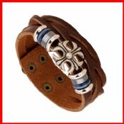 Leather Braided Bracelet Bangle images