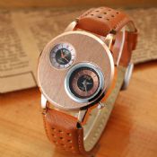 montre à quartz en cuir pour homme images