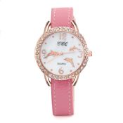 En cuir Quartz montres Dauphin images