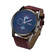 Leather strap Men quartz Wrist watch images