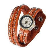 Long Leather Bracelet quartz Wrist Watch images