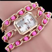 Long Pearl Chain Quartz Watch images