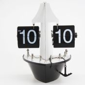 Metal ship flip clock images