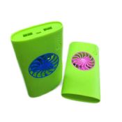 Mobile power bank with fan images