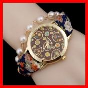 Pearl Watch with Fabric Band images