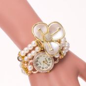 perły z diamentów bowknot bransoletka zegarek images
