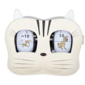 Plastic cat flip clock images