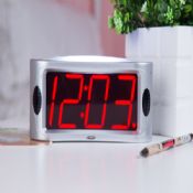 Jam meja Alarm merah LED Digital images