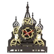 Red Square Gear Table clock images