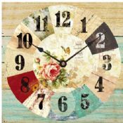 Romantic country style wall clock images