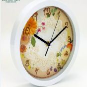 Reloj de pared redondo flores images