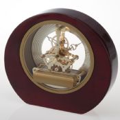 Round shape wooden desktop clock images