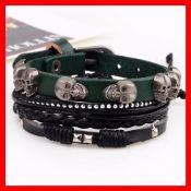 Skull Bracelet With Belts Buckle images