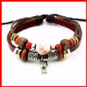 Small Girls Charm Leather Bracelet images