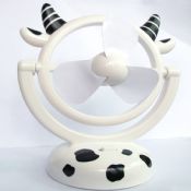 Mini ventilador USB con forma de vaca de leche images