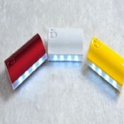 Питьевой USB мобильного питания банка с Светодиодные лампы images