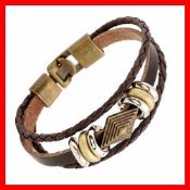 Vintage Leather Bracelet Charm images