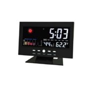 Sound Station météo contrôlée horloge de Table avec écran LCD couleur images