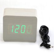 Wood desk alarm clock images
