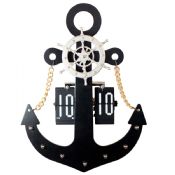 Wooden anchor flip clock images