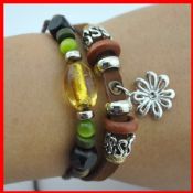 Gelbes Glas Perlen Armband images