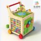 Baby wooden toy around beads Wire maze small picture