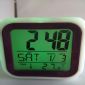 LED 7 Colors Change Glowing Clock small picture
