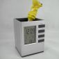 Pen holder with LCD alarm clock small picture
