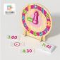 Wooden clock toy small picture