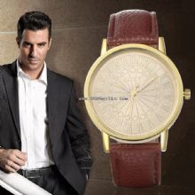 pu leather men watch images