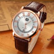 PU belt slim waterproof watch images