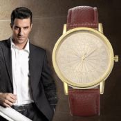 pu leather men watch images