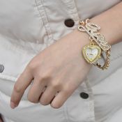 Kryształ ze stopu łańcucha pleciona bransoletka zegarek images