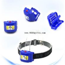 3W 1LED +2COB 80LM 100M ABS hight brighness head lamp images