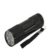 Aluminum Mini 9 LED Flashlight images