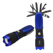 4+1 LED Flashlight AL Torch with tools images