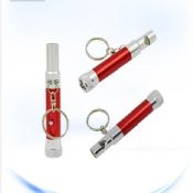 3 LED led keychain flashlight with whistle images