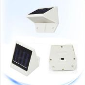4 LED solar vägglampa images