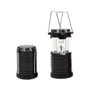 Folding led camping lantern with metal handle images