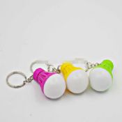 plastic bulb shaped led keychain light images