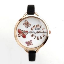 Thin strap small butterfly digital women lady watch images